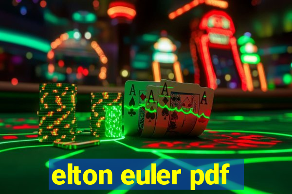 elton euler pdf