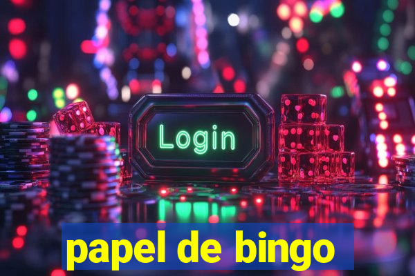 papel de bingo