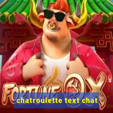 chatroulette text chat